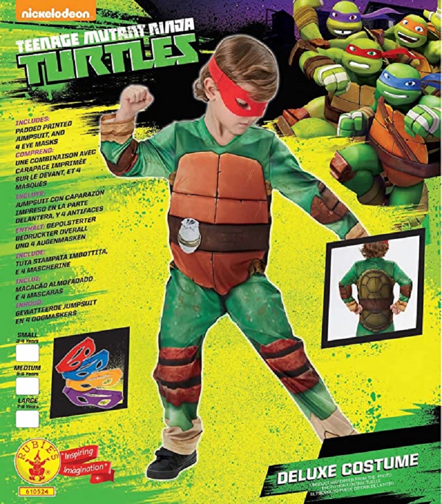 Costume Tartaruga Ninja Per Bambini - Paper Toys